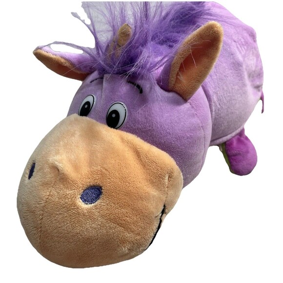 Flip A Zoo Plush Daphne Dragon flips to Thea Unicorn Huggable, Lovable Toy - Picture 12 of 14